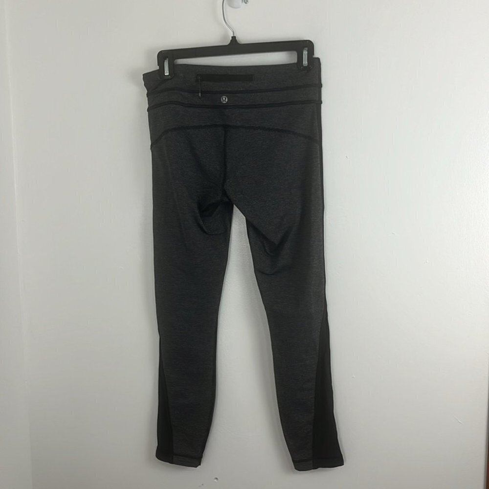 Lululemon Run Pace Wee Stripe Black Heathered Tights - Picture 7 of 10